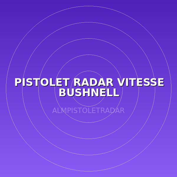 PISTOLET RADAR VITESSE BUSHNELL