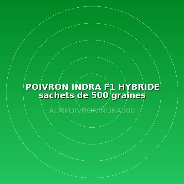 POIVRON INDRA F1 HYBRIDE sachets de 500 graines